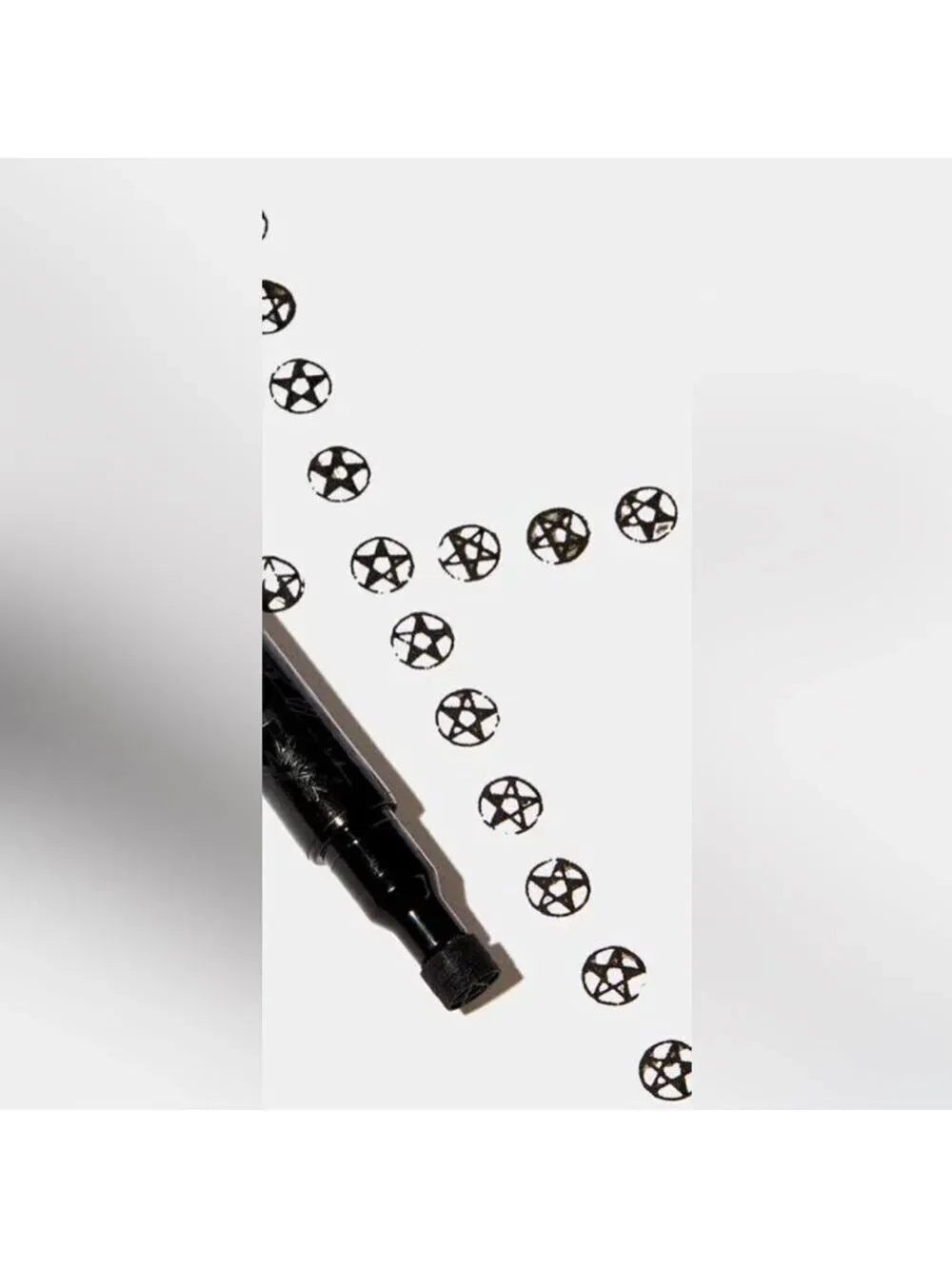NIB Dolls Kill Widow Pentagram Stamp Eyeliner Dual Ended Pen in Black